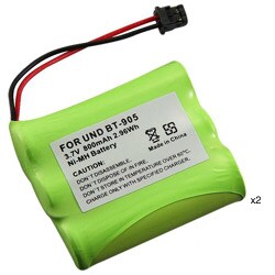 Uniden BT-905 Cordless Phone Compatible Ni-MH Battery (Pack of 2)