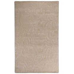 Candice Olson Hand-woven Carved Tan Wool Rug (8' X 11')
