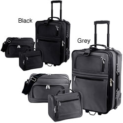 G Pacific Explorer 3-piece Ballistic Nylon Carry-on Luggage Set