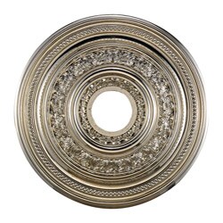 Chrome Finish 18-inch Decorative Medallion