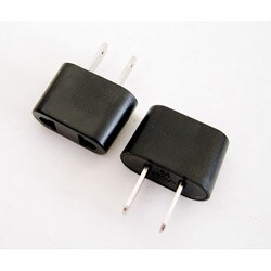 European to American Outlet Plug Adapter (Pack of 2) | Overstock.com ...