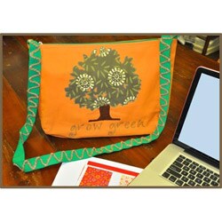 Grow Green Cotton Messenger Bag (India)