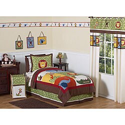 Sweet JoJo Designs Jungle Time 4-piece Twin-size Bedding Set