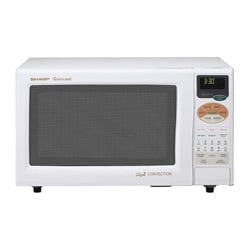 Sharp R820BW White 900-watt 0.9-cu-ft Convection Microwave