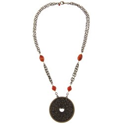 Charming Life Chinese Zodiac Carnelian 24-inch Necklace