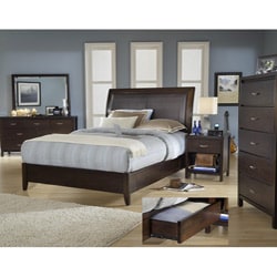 Cushioned Back King-size Wood Storage Bed