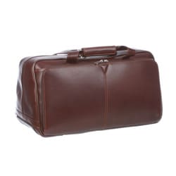 Johnston  Murphy 20-inch Smooth Leather Carry On Cabin Duffel ...