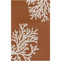 Hand-hooked Desean Brown Rug (2' x 3')