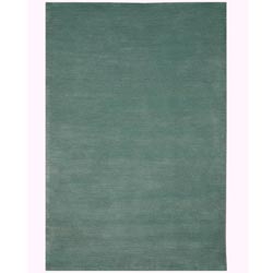 Hand-woven Bosstyn Green Felted Wool Rug (2' x 3')