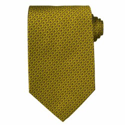 Etro Milano Men's Silk Lime Green Patterned Tie