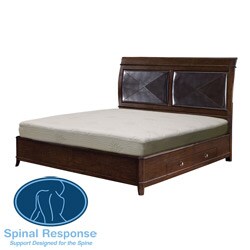 Spinal Response Aloe 8-inch Twin-size Smooth Top Memory Foam Mattress