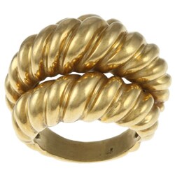 18k Yellow Gold Twisted Cable Estate Ring