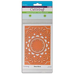 Provo Craft Cuttlebug Plus Deco Burst Embossing Folder 