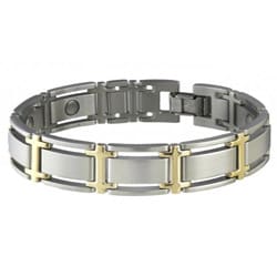 Sabona Executive Symmetry Duet Size M -7.0 Magnetic Bracelet