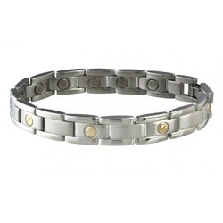 Sabona Executive Nails Head Duet Magnetic Bracelet