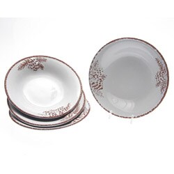 Certified International Pine Cone 9-in Soup/ Pasta Bowls (Set of 4)