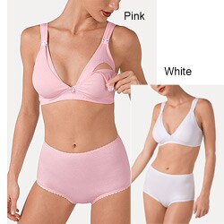 Illusion Women's Maternity Cotton Spandex Sleep Bra