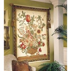 Century Floral Beige Tapestry (2'4 x 3') 