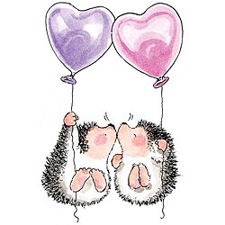 Penny Black 'Hedgehog Kisses' Cling Rubber Stamp | Overstock.com
