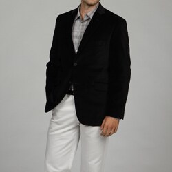 Adolfo Men's Black 2-button Velvet Sport Coat