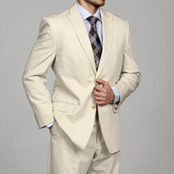 Calvin Klein Men's 2-button Flat Front Suit