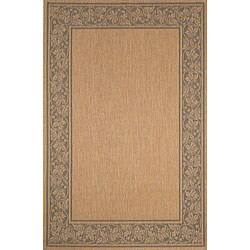 Vine Border Moss Green Rug (3'3 x 4'11)