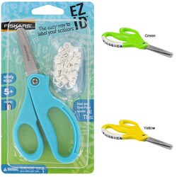 Fiskars EZ iD Blunt Safety Edge 5-inch Scissors
