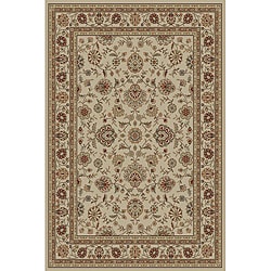Ivory Abstract Area Rug (7'6 x 9'10)