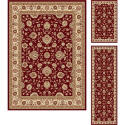Multi Collection Set of 3 Area Rugs (1'8x2'8, 1'8x5', 5'x7')