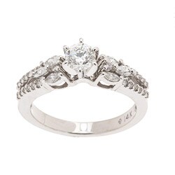 14k White Gold 1ct TDW Diamond Engagement Ring (H-I, I1)