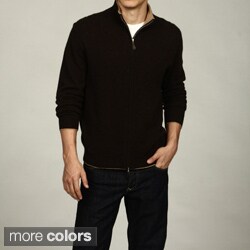Oliver & James Men's Full Zip Cashmere Sweater
