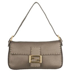 Fendi Leather Baguette Shoulder Bag