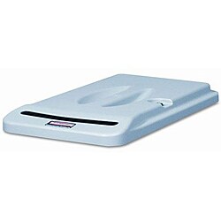 Rubbermaid Slim Jim Confidential Document Gray Lid 