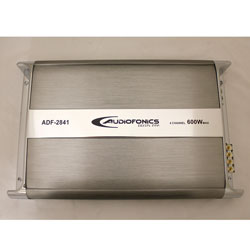 AudioFonics 600 Watt Max 4 Channel Bridgeable Car Audio Amplifier