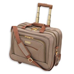 London Towne Greenwich Tan 17-in Wheeled Tote