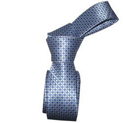 DMITRY Men's Silk Light Blue Skinny Tie