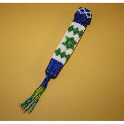 Glass Beaded Jewish Mezuzah (Guatemala)