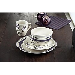 American Atelier Ashby Wineberry 16-piece Dinnerware Set