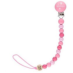 Bink Link Pink Gumball Pacifier Clip