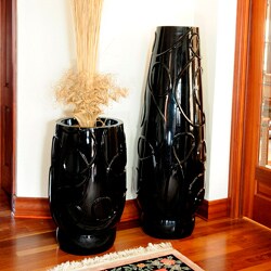 Set of 2 Tambou Fiberglass Over-sized Planters (Philippines)