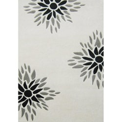 Handmade Sabrina Off-white Wool Rug (8' x 10')