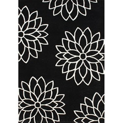 Metro Hand-made Stars Off-white Tufted Area Rug (8' x 10')