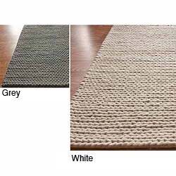 Handmade Braided Alexa Cable New Zealand Wool Rug (6 ' x 9 ')
