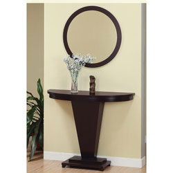 Audrey Coffee Bean Round Mirror