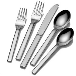Calvin Klein 18/10 'Ovid' Stainless Steel 5-piece Place Setting