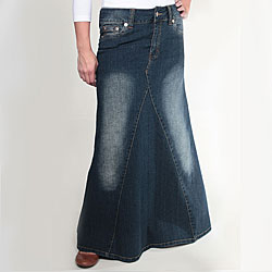 Tabeez Women's Blue Denim Mermaid Skirt