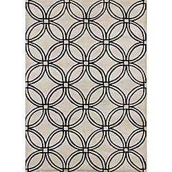 Hand-tufted Metro Grey Wool Rug (5' x 8')