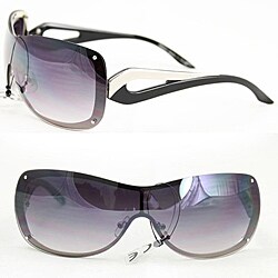 Women's M9203 Black Metal Rimless Sunglasses