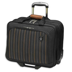 Adolfo 'Metropolitan' Black Wheeled Tote