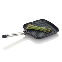 Fagor 11-inch Stainless Steel Handle Grill Fry Pan 